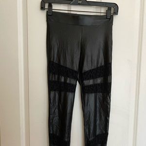 Bebe leather leggings